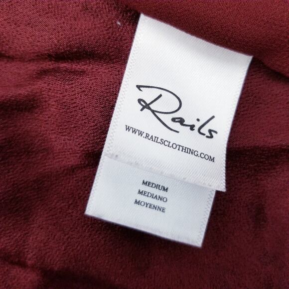 RAILS Aubry Top Rust Spotted Spaghetti Strap Retail $138 - Size Medium - Picture 10 of 11